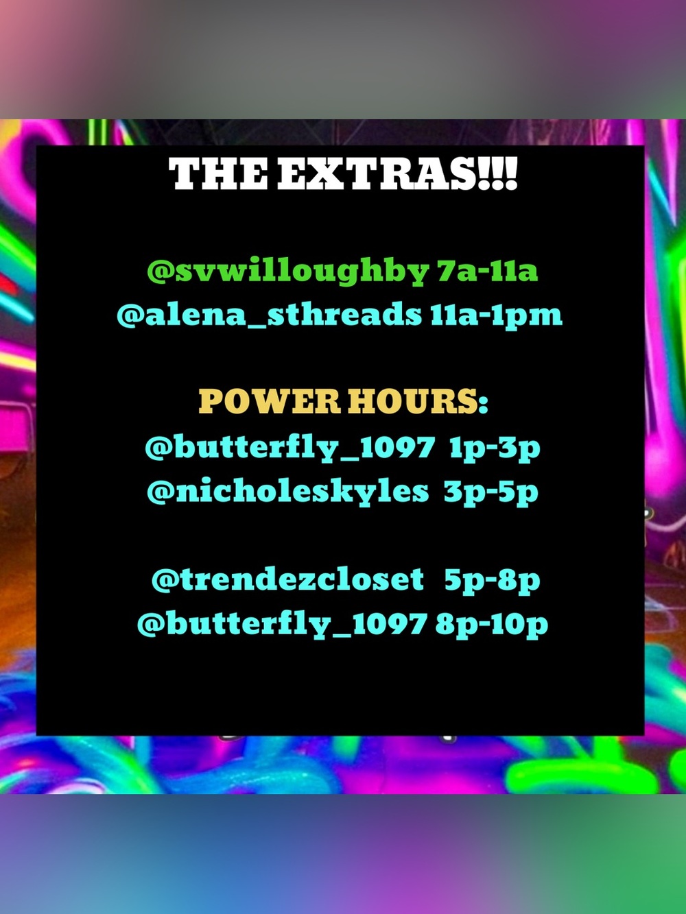 The EXTRAS Share Show Marathon! Thursdays 7am EST! Like to be notified!
